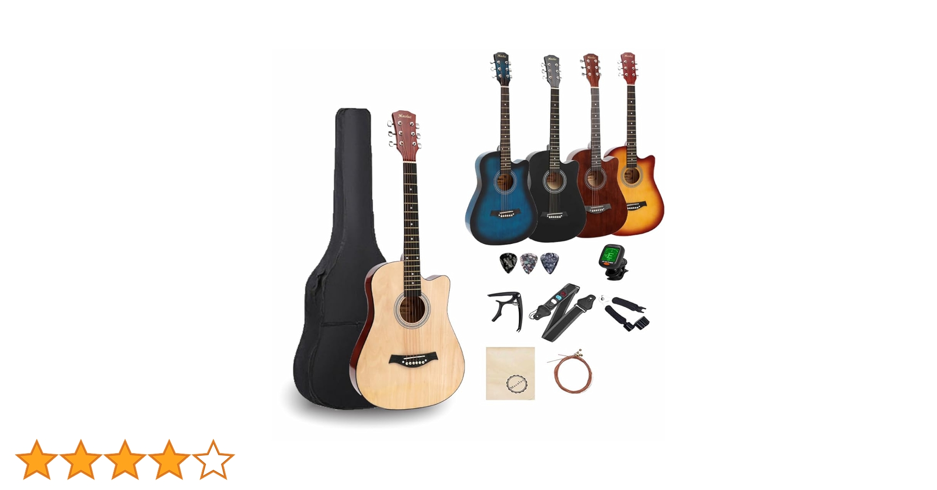 【M2201-121-86】アコースティックギター セット 38インチ 初心者 Amazon | アコースティックギター セット 38インチ 初心者